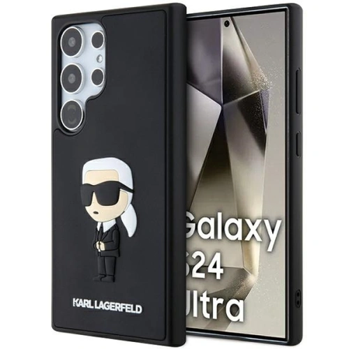 Kup Etui Karl Lagerfeld KLHCS24L3DRKINK Samsung Galaxy S24 Ultra hardcase 3D Rubber Ikonik černý/black - KLD1869 - {ean13} - Sklep Home Screen