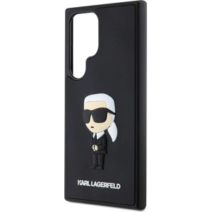 Kup Etui Karl Lagerfeld KLHCS24L3DRKINK Samsung Galaxy S24 Ultra hardcase 3D Rubber Ikonik czarny/black - KLD1869 - {ean13} - Sklep Home Screen