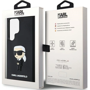 Kup Etui Karl Lagerfeld KLHCS24L3DRKINK Samsung Galaxy S24 Ultra hardcase 3D Rubber Ikonik czarny/black - KLD1869 - {ean13} - Sklep Home Screen