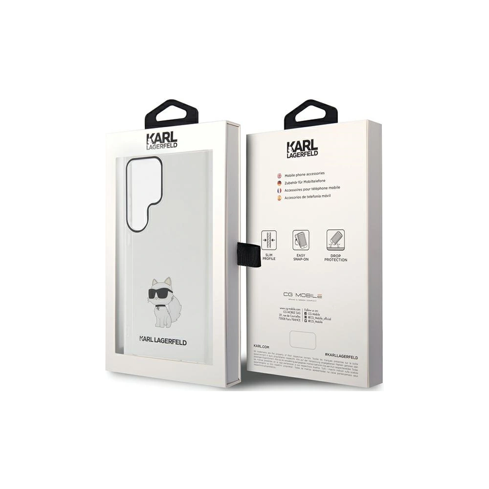 Etui Karl Lagerfeld KLHCS24LHNCHTCT Samsung Galaxy S24 Ultra hardcase IML Choupette transparent
