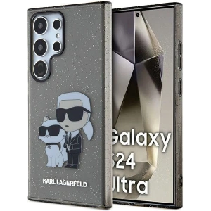 Buy Karl Lagerfeld KLHCS24LHNKCTGK Samsung Galaxy S24 Ultra hardcase Glitter Karl&Choupette black - KLD1872 - {ean13} - Home Screen Store Europe