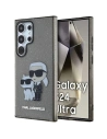 Etui Karl Lagerfeld KLHCS24LHNKCTGK Samsung Galaxy S24 Ultra hardcase Glitter Karl&Choupette černý/black