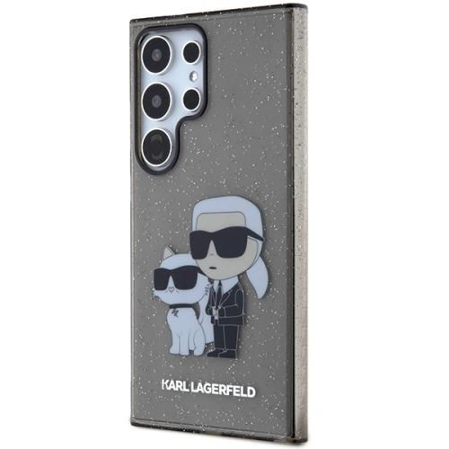 Kup Etui Karl Lagerfeld KLHCS24LHNKCTGK Samsung Galaxy S24 Ultra hardcase Glitter Karl&Choupette czarny/black - KLD1872 - {ean13} - Sklep Home Screen