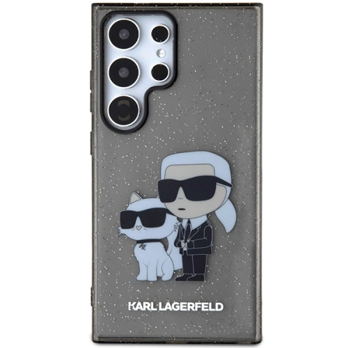 Kup Etui Karl Lagerfeld KLHCS24LHNKCTGK Samsung Galaxy S24 Ultra hardcase Glitter Karl&Choupette czarny/black - KLD1872 - {ean13} - Sklep Home Screen