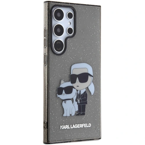 Kup Etui Karl Lagerfeld KLHCS24LHNKCTGK Samsung Galaxy S24 Ultra hardcase Glitter Karl&Choupette czarny/black - KLD1872 - {ean13} - Sklep Home Screen