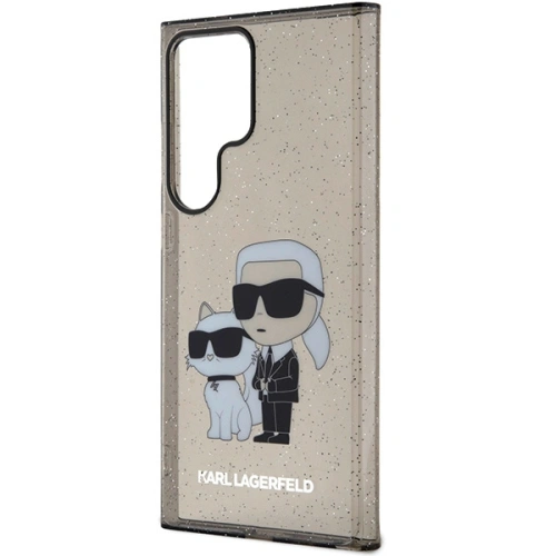 Kup Etui Karl Lagerfeld KLHCS24LHNKCTGK Samsung Galaxy S24 Ultra hardcase Glitter Karl&Choupette czarny/black - KLD1872 - {ean13} - Sklep Home Screen