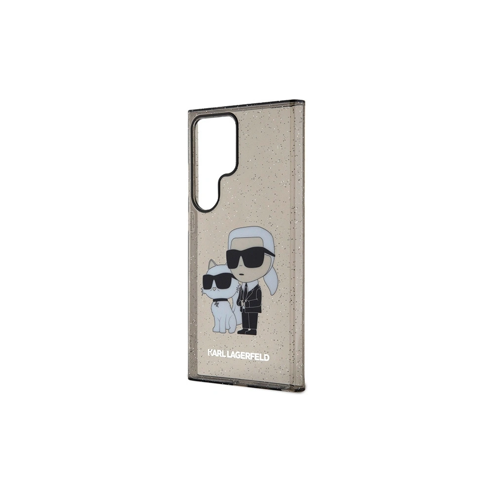 Etui Karl Lagerfeld KLHCS24LHNKCTGK Samsung Galaxy S24 Ultra hardcase Glitter Karl&Choupette czarny/black