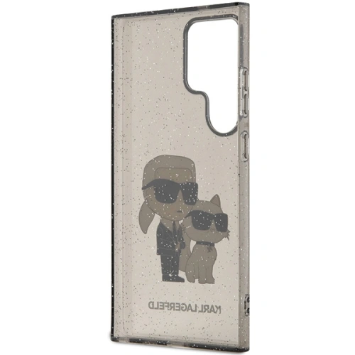 Kup Etui Karl Lagerfeld KLHCS24LHNKCTGK Samsung Galaxy S24 Ultra hardcase Glitter Karl&Choupette czarny/black - KLD1872 - {ean13} - Sklep Home Screen