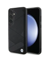 Case BMW BMHCS24S23RCGPK Samsung Galaxy S24 Hardcase Signature Leder Crossing Lines Muster schwarz/black