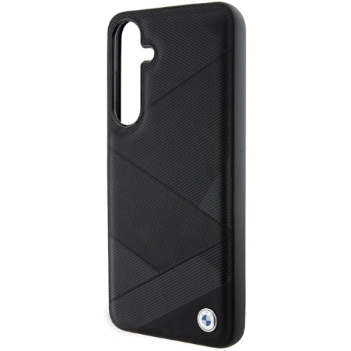 Kup Etui BMW BMHCS24S23RCGPK Samsung Galaxy S24 hardcase Signature Leather Crossing Lines Pattern czarny/black - BMW600 - {ean13} - Sklep Home Screen