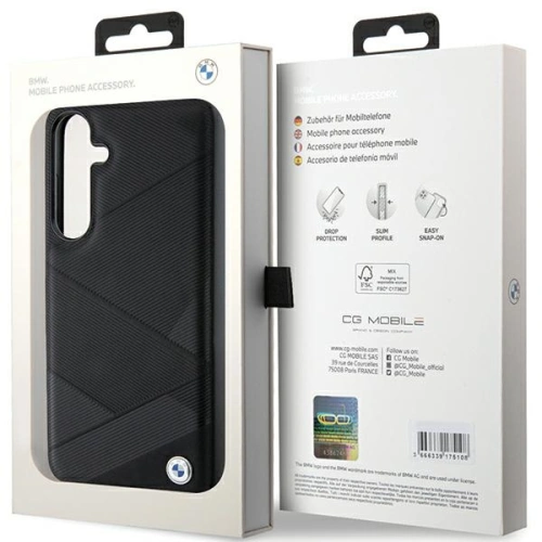 Kup Etui BMW BMHCS24S23RCGPK Samsung Galaxy S24 hardcase Signature Leather Crossing Lines Pattern černý/black - BMW600 - {ean13} - Sklep Home Screen