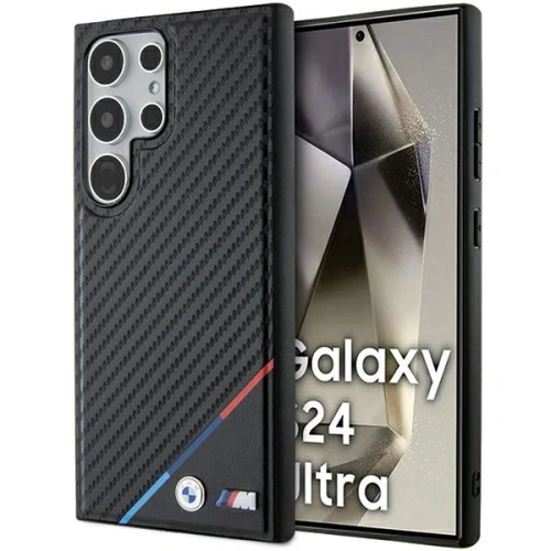 Buy BMW BMHMS24L23PUDTK Samsung Galaxy S24 Ultra hardcase Carbon Tricolor Line MagSafe black - BMW601 - {ean13} - Home Screen Store Europe