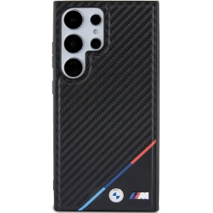 Kup Etui BMW BMHMS24L23PUDTK Samsung Galaxy S24 Ultra hardcase Carbon Tricolor Line MagSafe czarny/black - BMW601 - {ean13} - Sklep Home Screen