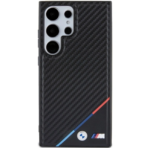 Buy BMW BMHMS24L23PUDTK Samsung Galaxy S24 Ultra hardcase Carbon Tricolor Line MagSafe black - BMW601 - {ean13} - Home Screen Store Europe