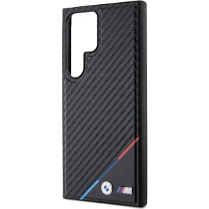 Kup Etui BMW BMHMS24L23PUDTK Samsung Galaxy S24 Ultra hardcase Carbon Tricolor Line MagSafe czarny/black - BMW601 - {ean13} - Sklep Home Screen