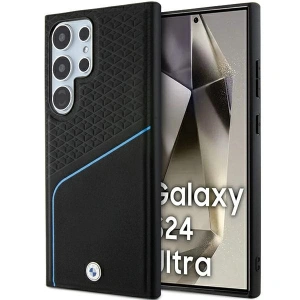 Kup Etui BMW BMHMS24L23RDCLK Samsung Galaxy S24 Ultra hardcase Signature Leather Textured & Line MagSafe černý/black - BMW602 - {ean13} - Sklep Home Screen