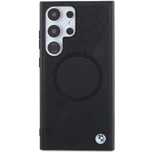 Kup Etui BMW BMHMS24L23RTPK Samsung Galaxy S24 Ultra hardcase Signature Leather Half Textured & Circle MagSafe černý/black - BMW603 - {ean13} - Sklep Home Screen