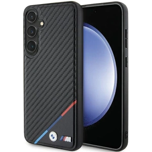 Kup Case BMW BMHMS24M23PUDTK Samsung Galaxy S24+ Plus Hardcase Carbon Tricolor Line MagSafe schwarz/black - BMW604 - {ean13} - Sklep Home Screen