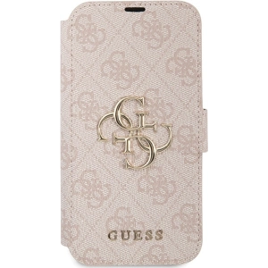 Buy Guess GUBKP15S4GMGPI Apple iPhone 15 / 14 / 13 book 4G Metal Logo pink - GUE3270 - {ean13} - Home Screen Store Europe