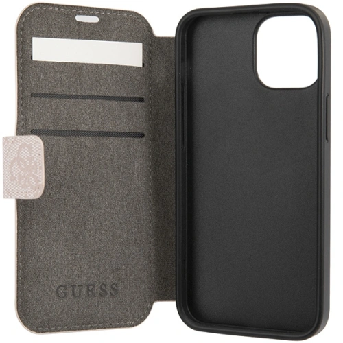 Kup Etui Guess GUBKP15S4GMGPI Apple iPhone 15 / 14 / 13 book 4G Metal Logo różowy/pink - GUE3270 - {ean13} - Sklep Home Screen