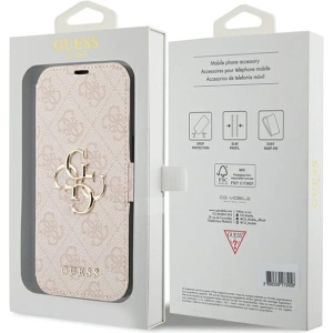Buy Guess GUBKP15S4GMGPI Apple iPhone 15 / 14 / 13 book 4G Metal Logo pink - GUE3270 - {ean13} - Home Screen Store Europe
