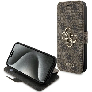 Kup Etui Guess GUBKP15X4GMGBR Apple iPhone 15 Pro Max book 4G Metal Logo brązowy/brown - GUE3271 - {ean13} - Sklep Home Screen