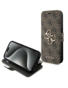 Etui Guess GUBKP15X4GMGBR Apple iPhone 15 Pro Max könyv 4G Fém Logo barna/brown