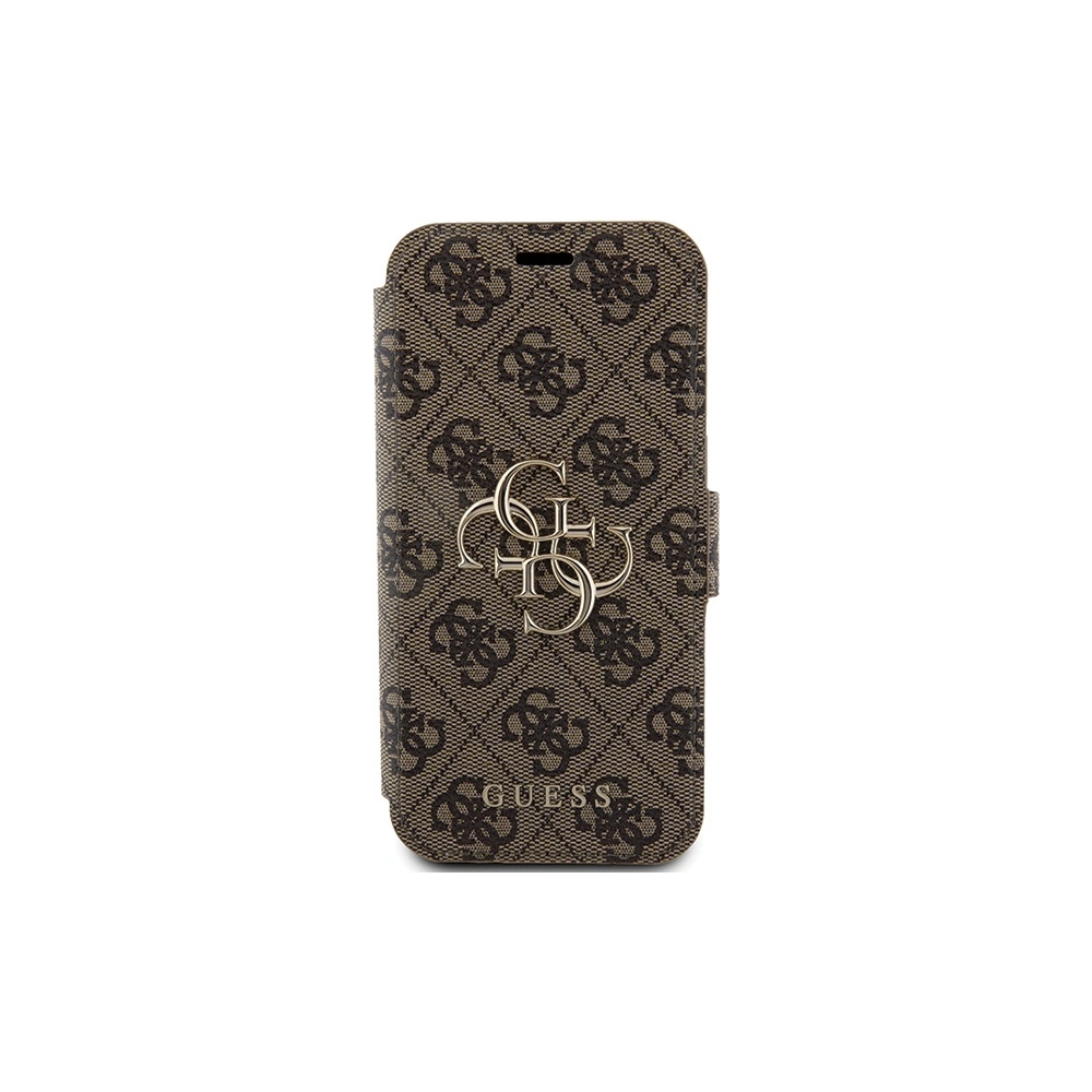 Etui Guess GUBKP15X4GMGBR Apple iPhone 15 Pro Max book 4G Metal Logo brązowy/brown