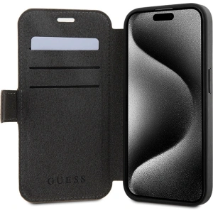 Kup Case Guess GUBKP15X4GMGBR Apple iPhone 15 Pro Max Buch 4G Metal Logo braun/brown - GUE3271 - {ean13} - Sklep Home Screen
