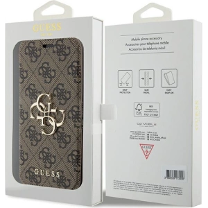 Kup Etui Guess GUBKP15X4GMGBR Apple iPhone 15 Pro Max book 4G Metal Logo brązowy/brown - GUE3271 - {ean13} - Sklep Home Screen