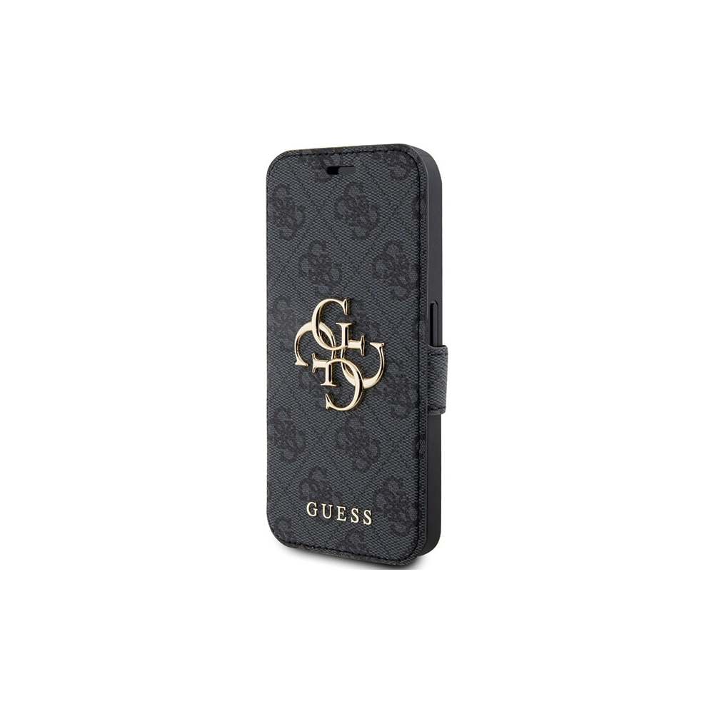 Etui Guess GUBKP15X4GMGGR Apple iPhone 15 Pro Max book 4G Metal Logo szary/grey