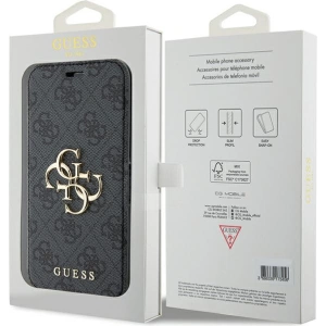 Buy Guess GUBKP15X4GMGGR Apple iPhone 15 Pro Max book 4G Metal Logo grey - GUE3272 - {ean13} - Home Screen Store Europe