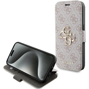 Kup Etui Guess GUBKP15X4GMGPI Apple iPhone 15 Pro Max book 4G Metal Logo różowy/pink - GUE3273 - {ean13} - Sklep Home Screen