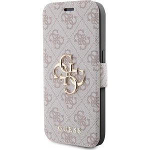 Kup Etui Guess GUBKP15X4GMGPI Apple iPhone 15 Pro Max könyv 4G Fém Logo rózsaszín/pink - GUE3273 - {ean13} - Sklep Home Screen