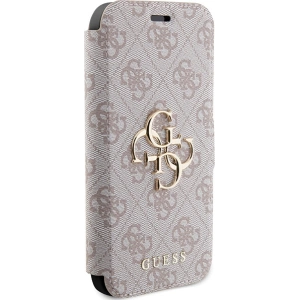 Kup Etui Guess GUBKP15X4GMGPI Apple iPhone 15 Pro Max könyv 4G Fém Logo rózsaszín/pink - GUE3273 - {ean13} - Sklep Home Screen