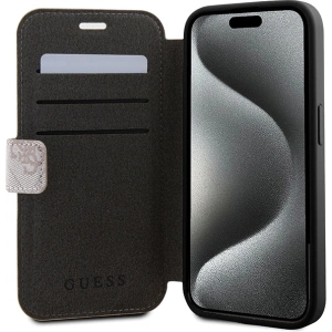 Kup Case Guess GUBKP15X4GMGPI Apple iPhone 15 Pro Max Buch 4G Metall-Logo rosa/pink - GUE3273 - {ean13} - Sklep Home Screen