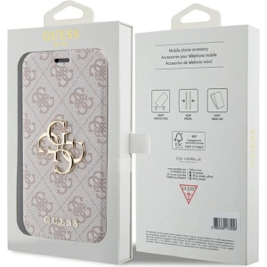 Kup Etui Guess GUBKP15X4GMGPI Apple iPhone 15 Pro Max könyv 4G Fém Logo rózsaszín/pink - GUE3273 - {ean13} - Sklep Home Screen
