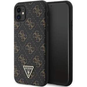 Kup Case Guess GUHCN61PG4GPK Apple iPhone XR / 11 Hardcase 4G Triangle Metal Logo schwarz/black - GUE3274 - {ean13} - Sklep Home Screen