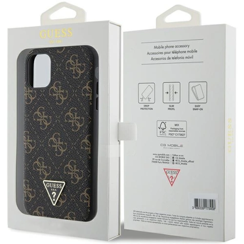 Kup Etui Guess GUHCN61PG4GPK Apple iPhone XR / 11 hardcase 4G Triangle Metal Logo negru/black - GUE3274 - {ean13} - Sklep Home Screen