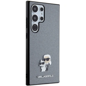 Kup Case Karl Lagerfeld KLHCS24LPSAKCMPG Samsung Galaxy S24 Ultra Hartschale Saffiano Karl & Choupette Metallpin grau/grey - KLD1873 - {ean13} - Sklep Home Screen