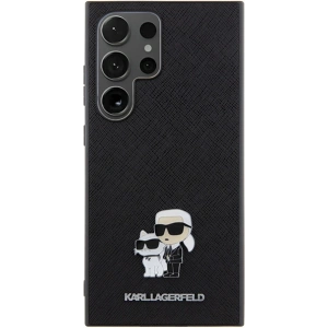 Kup Etui Karl Lagerfeld KLHCS24LPSAKCMPK Samsung Galaxy S24 Ultra hardcase Saffiano Karl & Choupette Metal Pin černý/black - KLD1874 - {ean13} - Sklep Home Screen