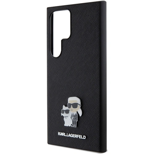 Kup Case Karl Lagerfeld KLHCS24LPSAKCMPK Samsung Galaxy S24 Ultra Hardcase Saffiano Karl & Choupette Metal Pin schwarz/black - KLD1874 - {ean13} - Sklep Home Screen
