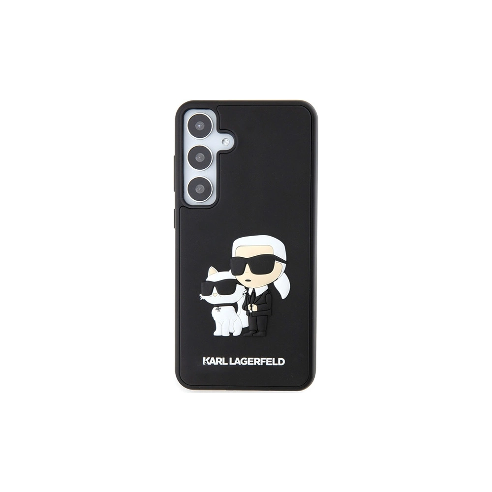 Etui Karl Lagerfeld KLHCS24M3DRKCNK Samsung Galaxy S24+ Plus hardcase 3D Rubber Karl&Choupette czarny/black