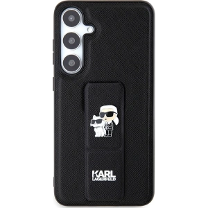 Kup Etui Karl Lagerfeld KLHCS24MGSAKCPK Samsung Galaxy S24+ Plus hardcase Gripstand Saffiano Karl&Choupette Pins czarny/black - KLD1877 - {ean13} - Sklep Home Screen