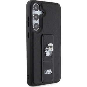 Kup Etui Karl Lagerfeld KLHCS24MGSAKCPK Samsung Galaxy S24+ Plus hardcase Gripstand Saffiano Karl&Choupette Pins czarny/black - KLD1877 - {ean13} - Sklep Home Screen
