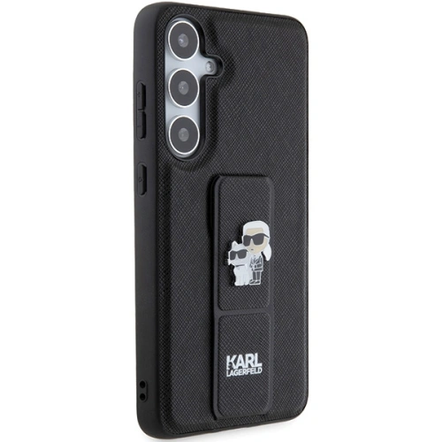 Kup Case Karl Lagerfeld KLHCS24MGSAKCPK Samsung Galaxy S24+ Plus Hardcase Gripstand Saffiano Karl&Choupette Pins schwarz/black - KLD1877 - {ean13} - Sklep Home Screen