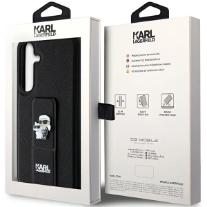 Kup Etui Karl Lagerfeld KLHCS24MGSAKCPK Samsung Galaxy S24+ Plus hardcase Gripstand Saffiano Karl&Choupette Pins czarny/black - KLD1877 - {ean13} - Sklep Home Screen