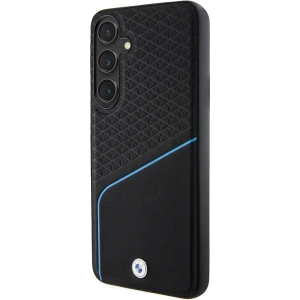 Kup Case BMW BMHMS24M23RDCLK Samsung Galaxy S24+ Plus Hardcase Signature Leder Texturiert & Linie MagSafe schwarz/black - BMW605 - {ean13} - Sklep Home Screen