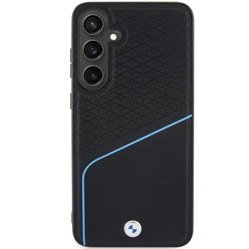 Kup Etui BMW BMHMS24M23RDCLK Samsung Galaxy S24+ Plus kemény tok Signature Leather Textured & Line MagSafe fekete/black - BMW605 - {ean13} - Sklep Home Screen