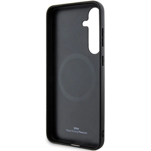 Kup Case BMW BMHMS24M23RDCLK Samsung Galaxy S24+ Plus Hardcase Signature Leder Texturiert & Linie MagSafe schwarz/black - BMW605 - {ean13} - Sklep Home Screen